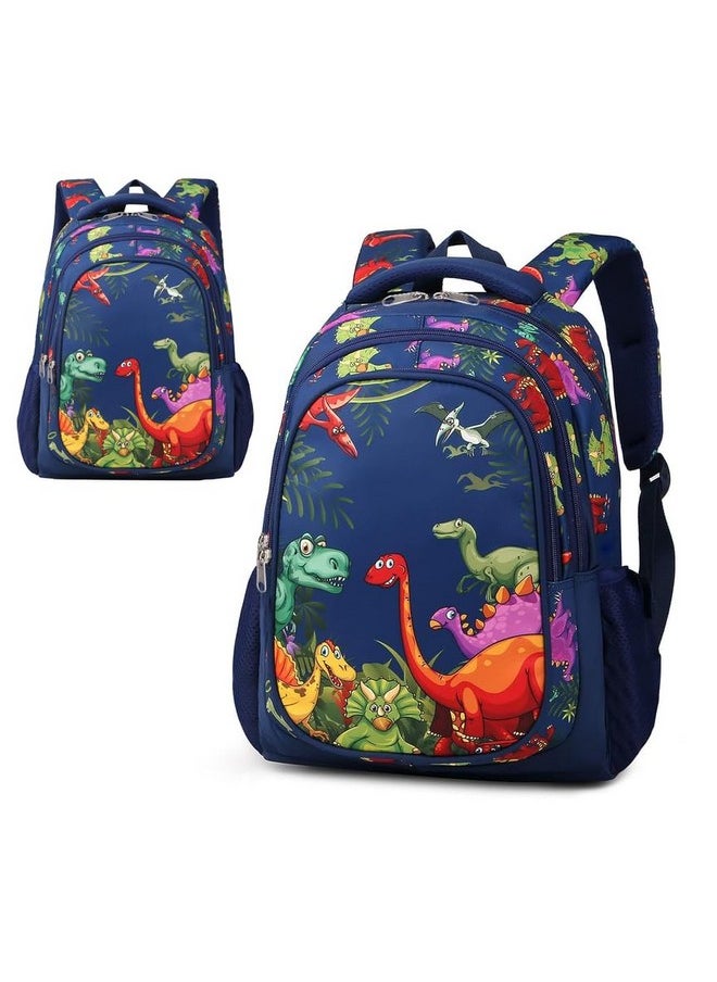 Frantic Waterproof Polyester 26 L School Backpack With Pencil/Staionery Pouch School Bag Class 1 to 8 Daypack Picnic Bag For School Going Boys & Girls(RR_Full_Blue_Jurassic_24_B)