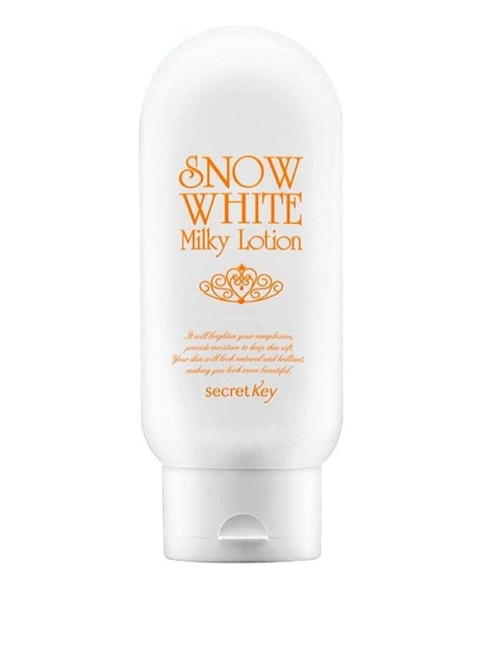 Secret Key Snow White Milky Lotion - Instant Skin Lightening Lotion Korean Skin Care, Suitable for Face and Body, 120ml