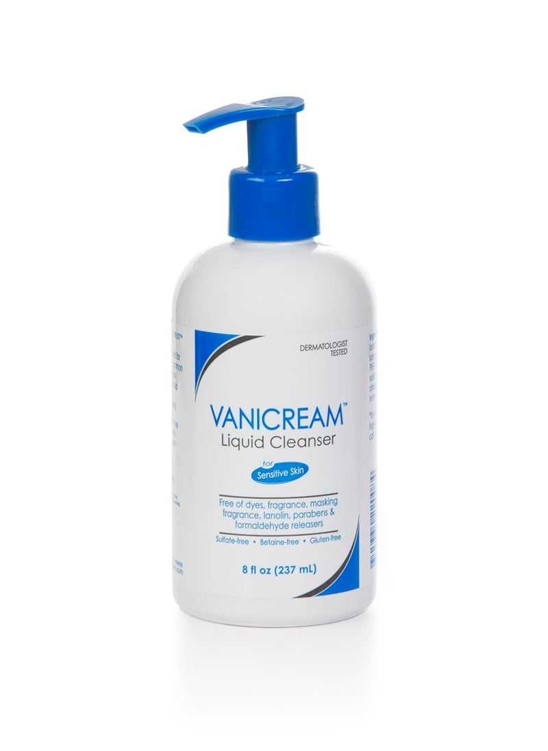 Vanicream Liquid Cleanser - 8 fl oz – Unscented, Gluten-Free Formula for Sensitive Skin