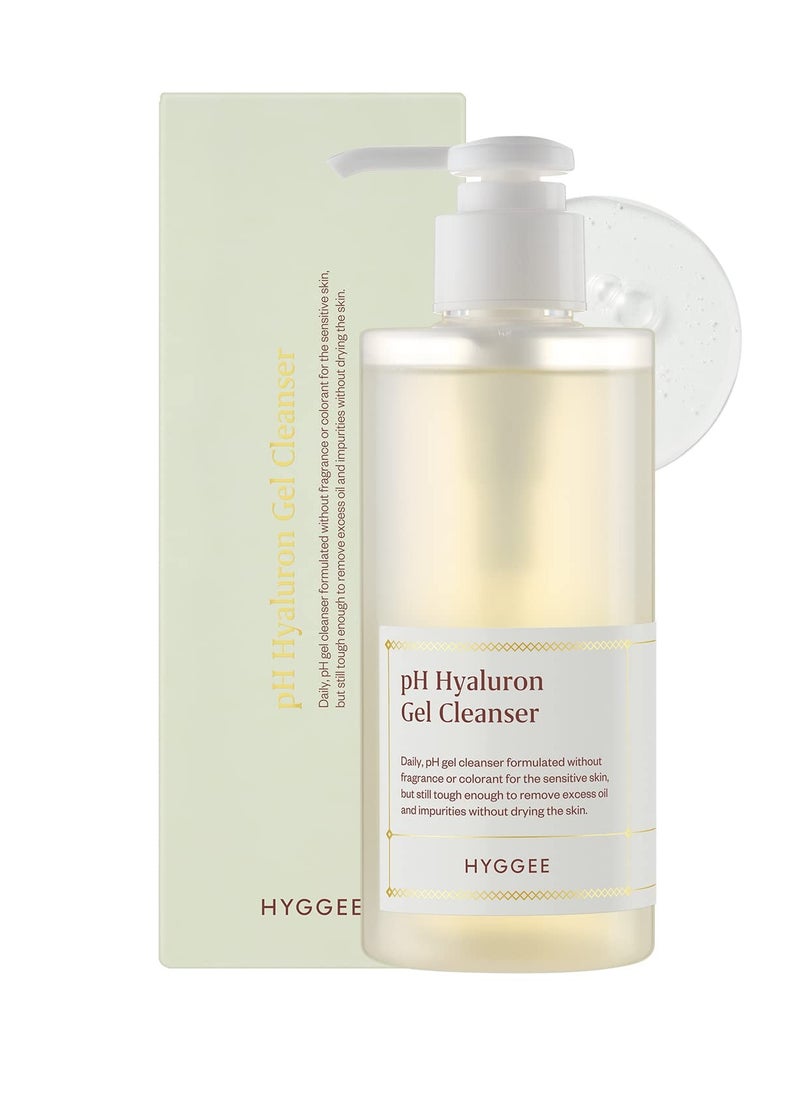 pH Hyaluron Gel Cleanser - Hyaluronic Acid Hydrating Face Wash - pH Balancing Formula for All Skin Types - Hypoallergenic Mild Makeup Cleansing Gel, 6.76 fl.oz.