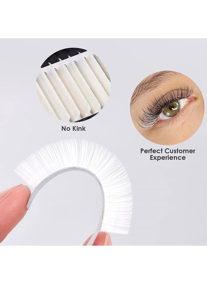 Colored Eyelash Extensions Easy Fan 8-15mm Mix White D Curl Easy Fanning 0.07mm Self Premade Volume Lash Supplies