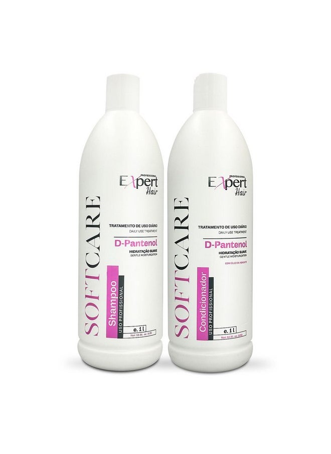 Expert Hair Soft Care Biotin Shampoo and Conditioner - Daily Routine Shampoo For Scalp Health, CLINICALLY TESTED Proven Results Products For Women & Men, Natural Routine, Color Safe 2x 33.81 fl.oz