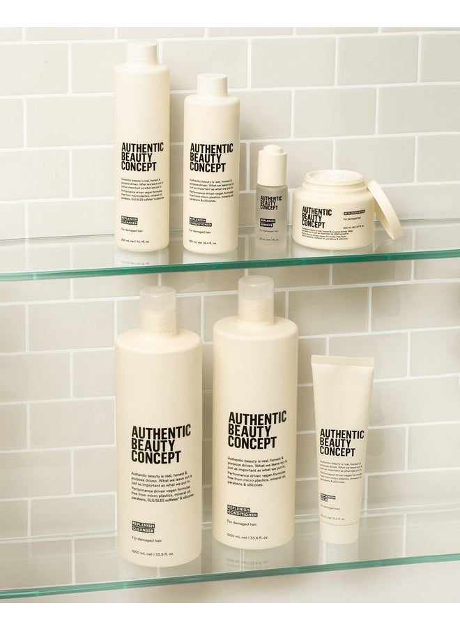 Authentic Beauty Concept Replenish Cleanser | Nourishing & Cleansing Shampoo for Damaged Hair | Strengthens Hair Fiber | Vegan & Cruelty-free | Silicone-free | 33.8 fl. oz.