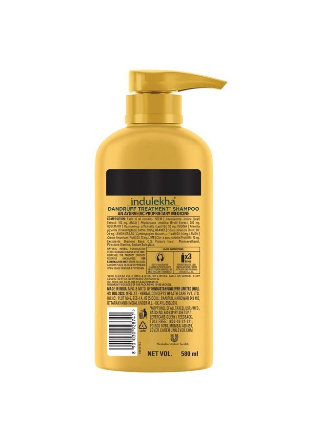 Indulekha Dandruff Treatment Shampoo 580 ml