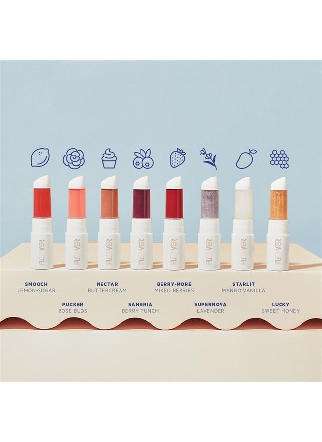 FLOWER Beauty By Drew Barrymore Perfect Pout Hydrating Lip Mask - Soothes + Softens Lips + Natural-Looking Tint - Recovery Lip Treatment + Moisturizes + Hydrates Lips - Scented - Cruelty-Free + Vegan