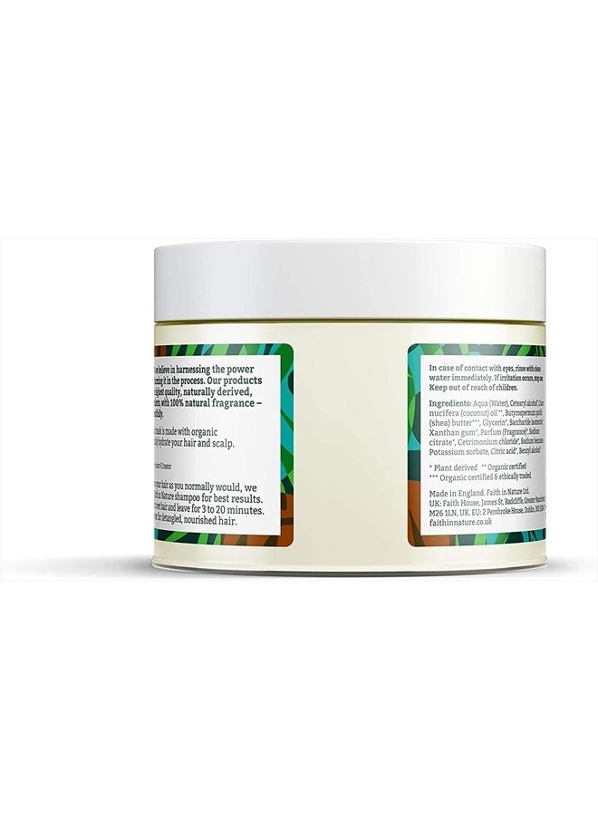 Natural Hair Mask - Vegan & Cruelty Free, No SLS or Parabens - 10.14 fl oz, Coconut & Shea Butter