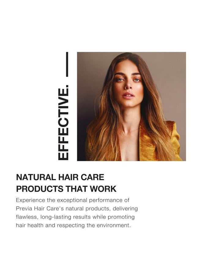 PREVIA Reconstruct Biphasic Leave-In Conditioner - Deep Conditioning Treatment for Dry Damaged Hair with White Truffle Extract Hydrates - Restores Strengthens Frizz Control Adds Shine 3.38 oz