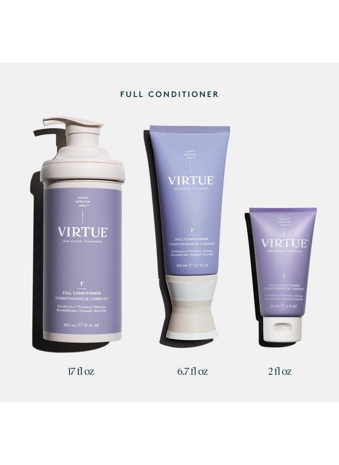 VIRTUE Full Volumizing Conditioner Thickens Hair, Safe for All Hair Types, Sulfate Free, Color Safe