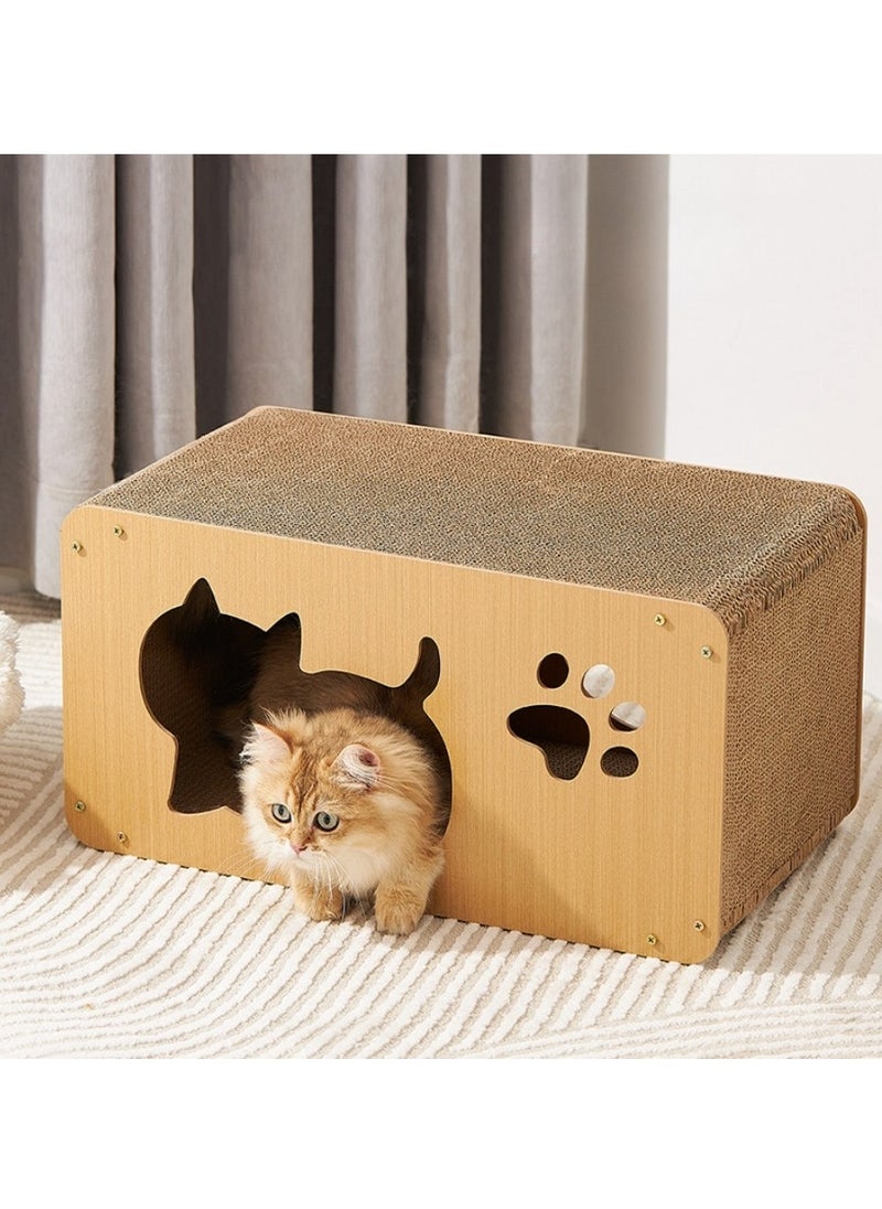 Cat scratching board, cat bed, wear-resistant and scratch-resistant 55cm enlarged cat bed, cat toy, designed for big cats. can be used from small to large, upper and lower bunk design, the choice of multi-cat families