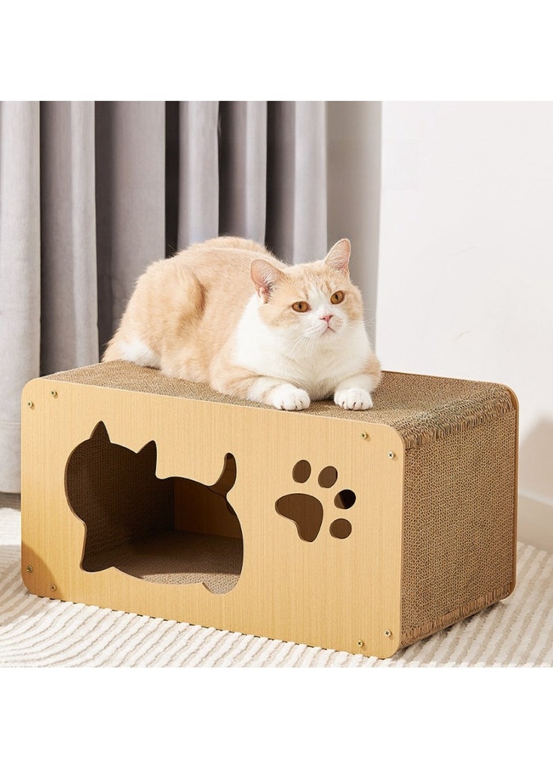 Cat scratching board, cat bed, wear-resistant and scratch-resistant 55cm enlarged cat bed, cat toy, designed for big cats. can be used from small to large, upper and lower bunk design, the choice of multi-cat families