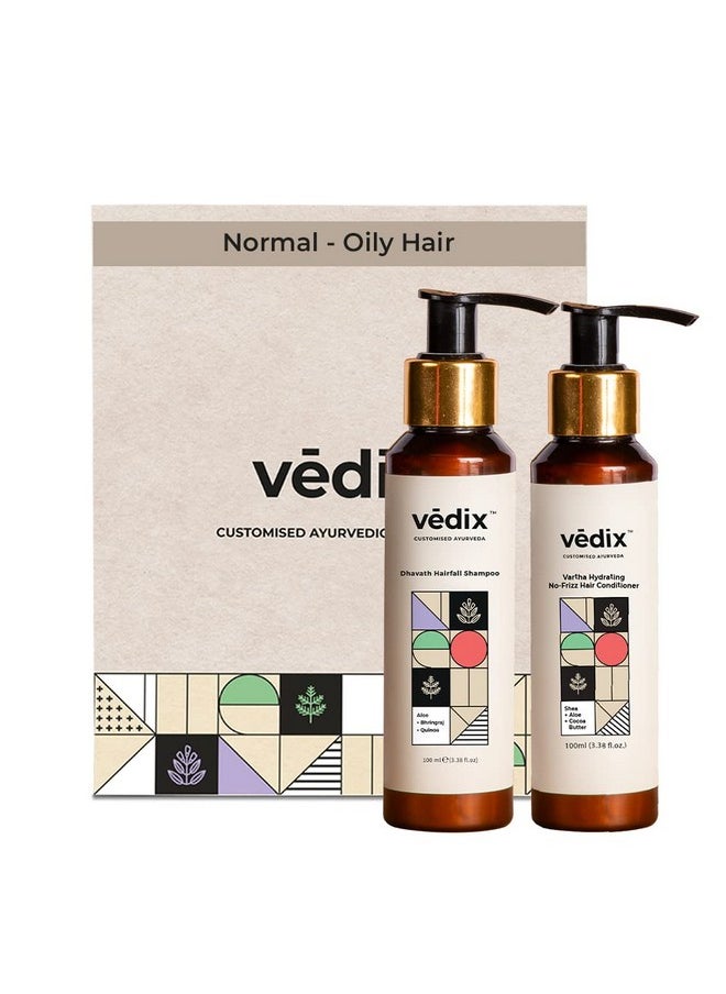Vedix Customised Hair Fall Combo - Shampoo For Normal-Oily Hair - Anti Hair Fall Shampoo - Hair Conditioner - For Hair Fall - 200 ml