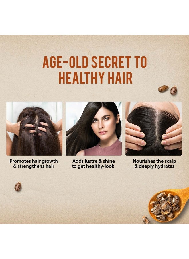 Dabur Castor Oil - 400ml (Pack of 2) | 100% Natural Cold Pressed Oil | Promotes Hair Growth, Hydrates Skin & Reduces Wrinkles | No Mineral Oil & Silicones