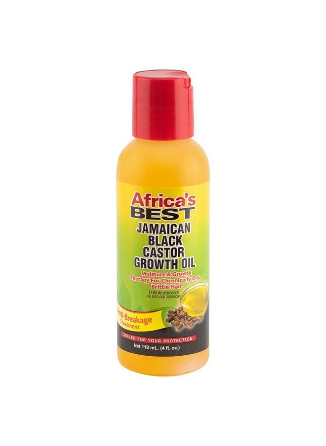 Africa's Best - Jamaican Black Castor Growth Oil, High in Vitamin E, Minerals and Proteins, Help Repair Dry Scalp, Split Ends, Thinning hair and Promotes Regrowth, 4oz Bottle, Brown