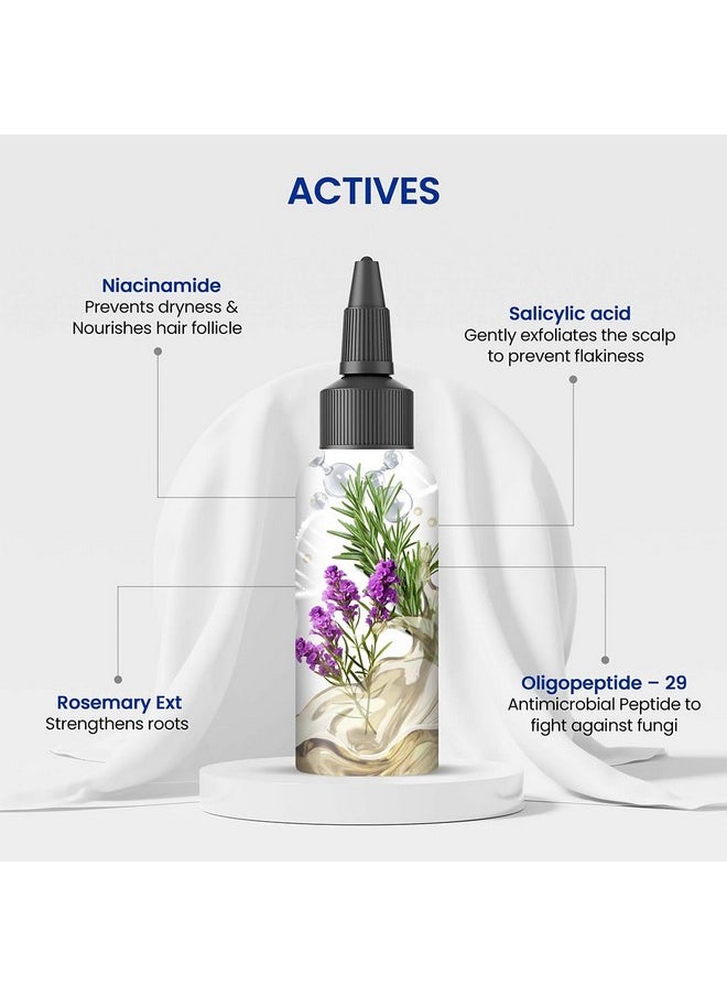 PROTOUCH Anti Dandruff Drops (Serum) - Niacinamide, 0.5% Salicylic Acid, Oligopeptide, Rosemary Ext | Soothes Itchy, Inflamed Scalp | Nourished Hair | For All Scalp Types - 60 ML