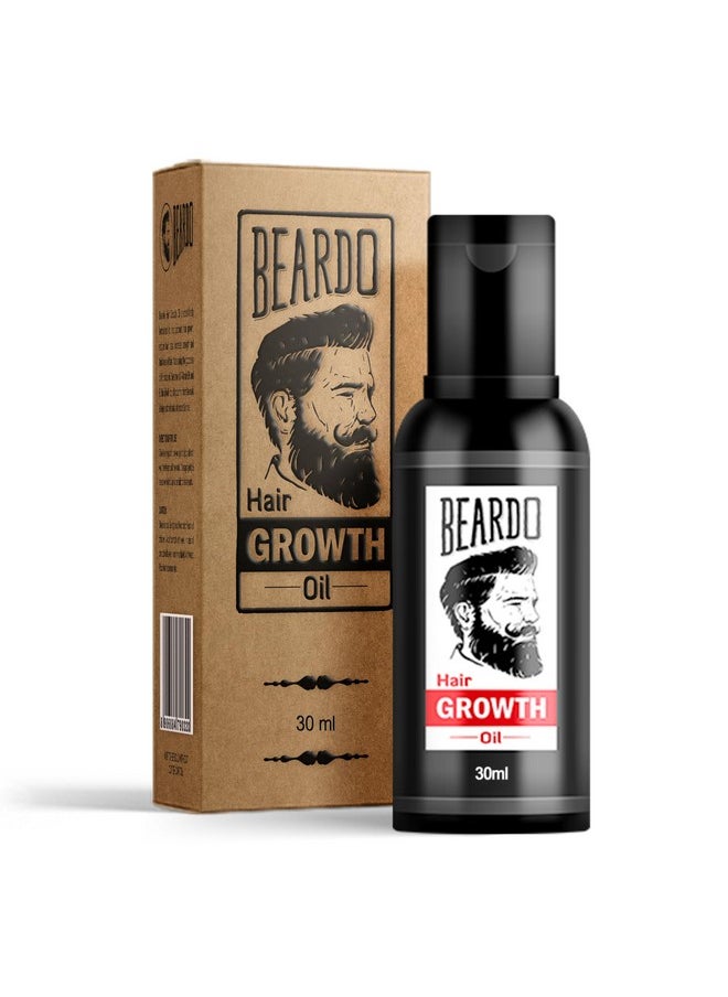 Beardo Beard & Hair Growth Oil, 30ml | Natural Hair Oil for Thicker & Longer Beard | Beard Oil for Uneven, Patchy & Fast Beard Growth | Growth Oil for Stronger & Fuller Beard Hair