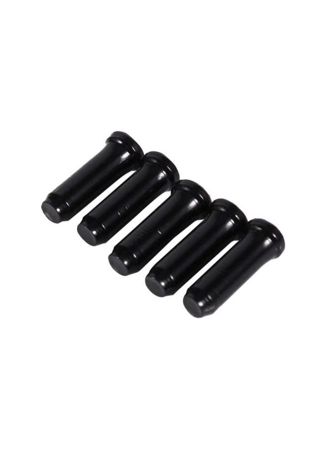 Brake Line hat 100PCS 2.5MM Aluminum Alloy Bike Brake Line Tips shiftinger End for Road Bike Mountain Bike(Black)