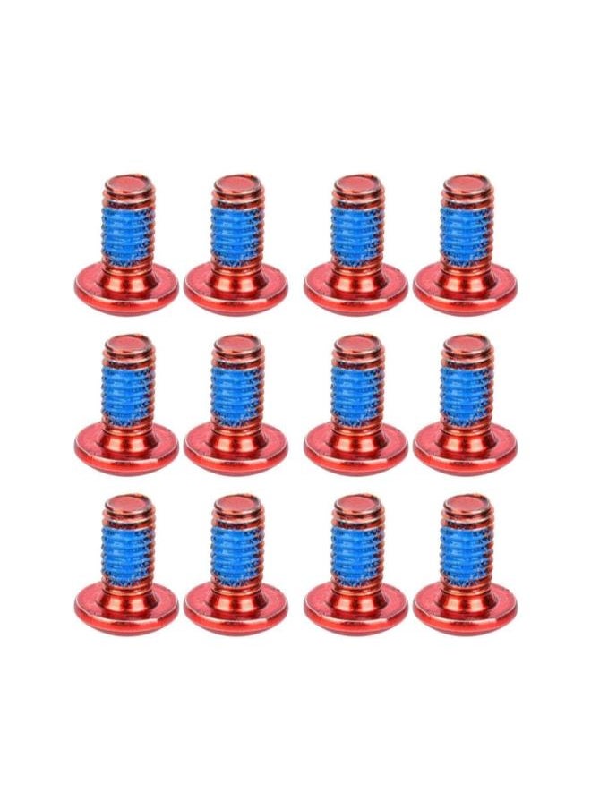 12PCS Bike T25 Screws Steel Bicycle Disc Brake Screws T25 Screws Bolts for Mountain Bike Cycling Supplies