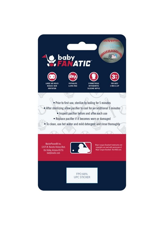 BabyFanatic Pacifier 2-Pack - MLB Washington Nationals - Officially Licensed League Gear