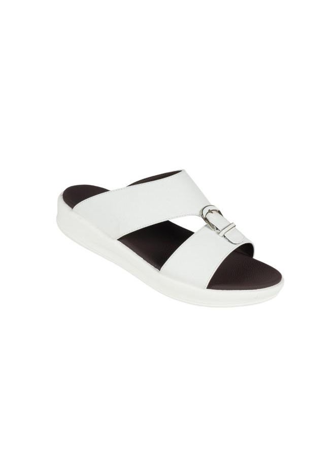 008-3706 Barjeel Uno Mens Arabic Sandals 6878-M122 White