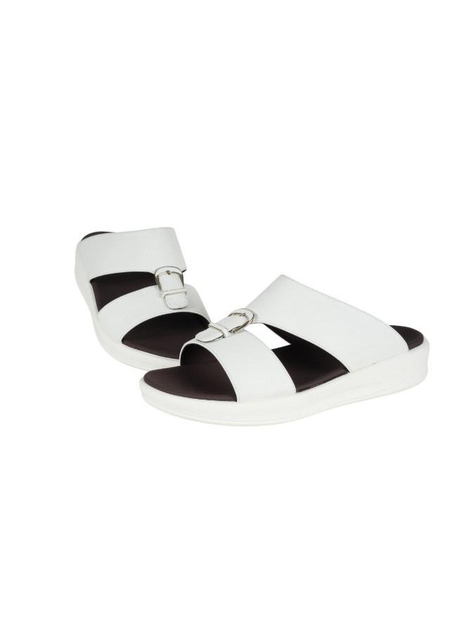 008-3706 Barjeel Uno Mens Arabic Sandals 6878-M122 White