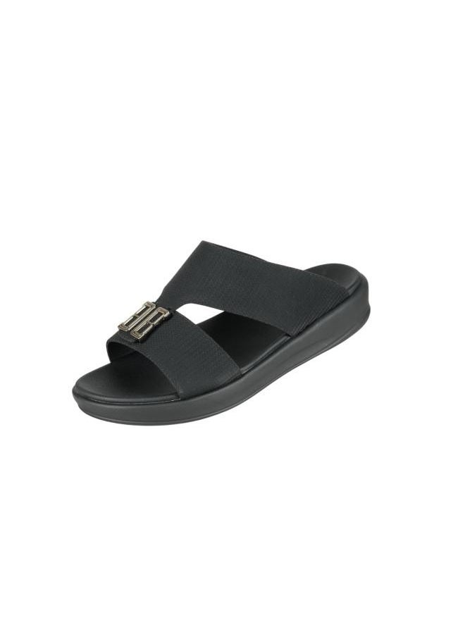 008-3701 Barjeel Uno Mens Arabic Sandals 6878-M123 Black