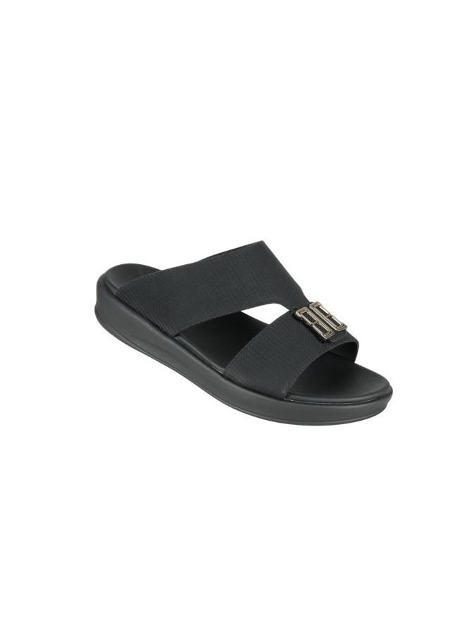 008-3701 Barjeel Uno Mens Arabic Sandals 6878-M123 Black