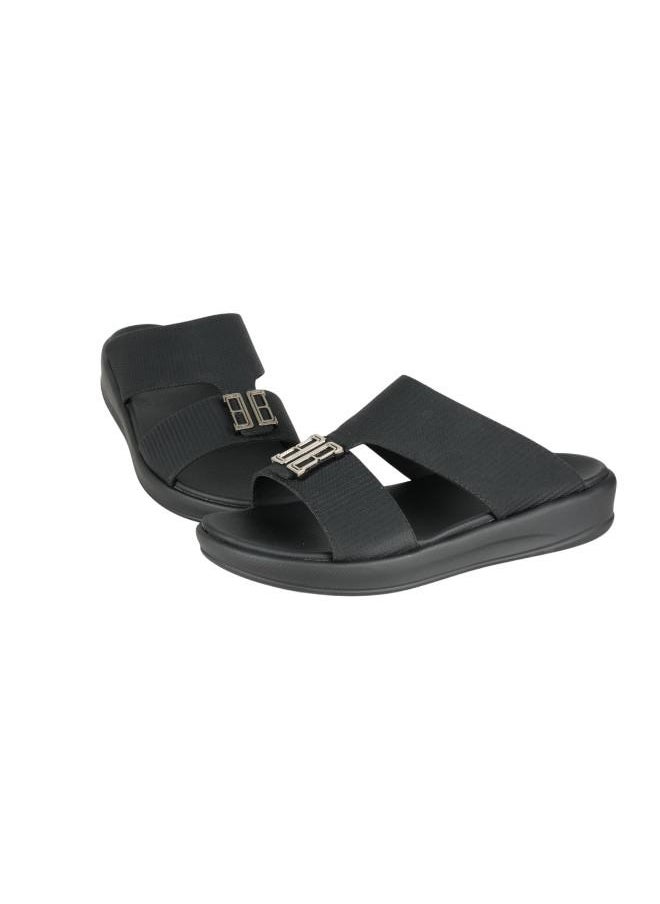 008-3701 Barjeel Uno Mens Arabic Sandals 6878-M123 Black