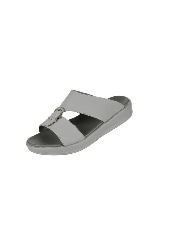 008-3705 Barjeel Uno Mens Arabic Sandals 6878-M122 Grey