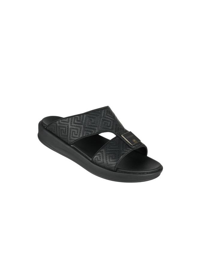 008-3699 Barjeel Uno Mens Arabic Sandals 6878-M121 Black