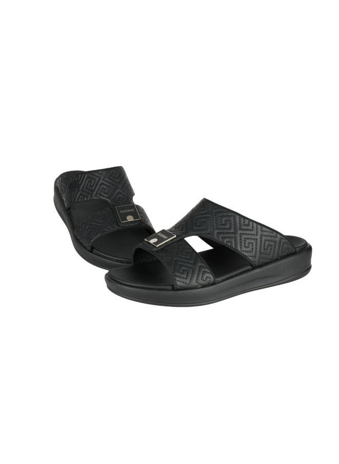 008-3699 Barjeel Uno Mens Arabic Sandals 6878-M121 Black