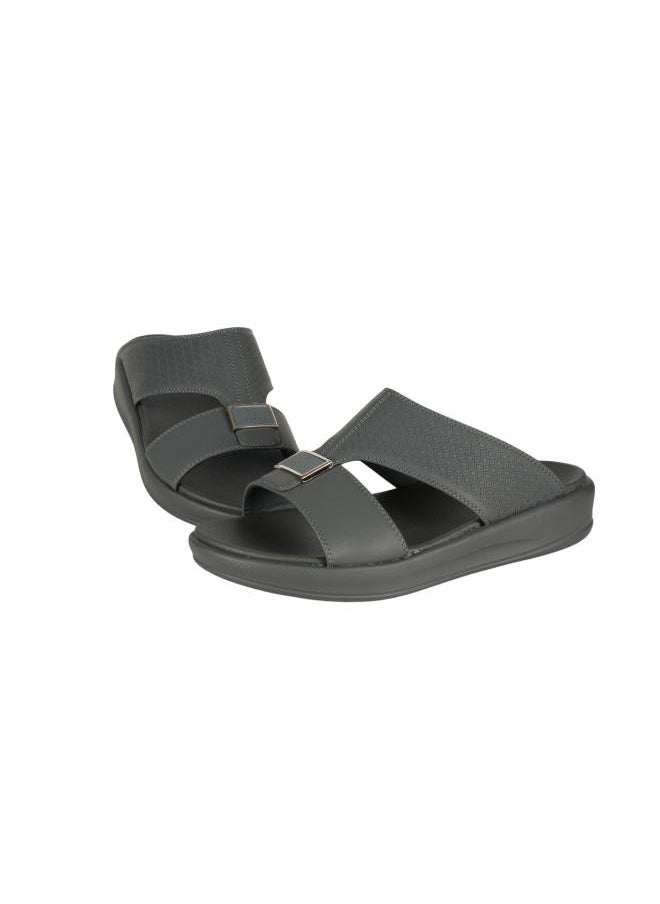 008-3710 Barjeel Uno Mens Arabic Sandals 6878-M124 Charcoal