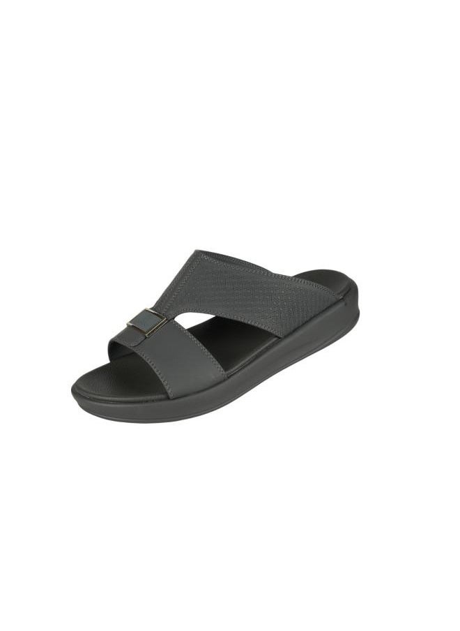 008-3710 Barjeel Uno Mens Arabic Sandals 6878-M124 Charcoal