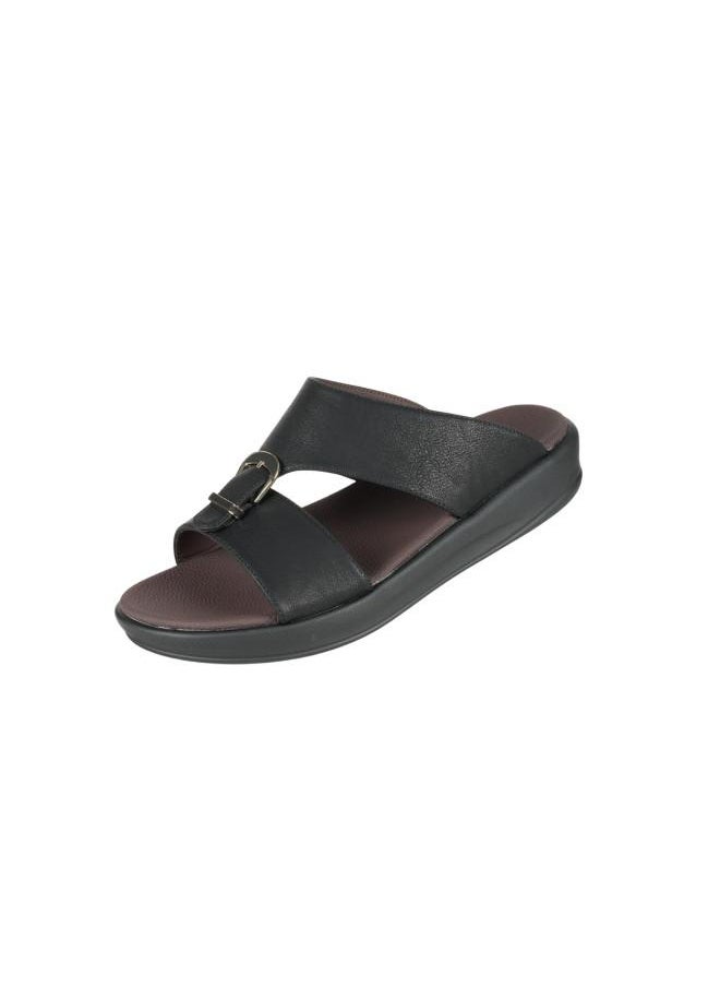 008-3700 Barjeel Uno Mens Arabic Sandals 6878-M122 Black