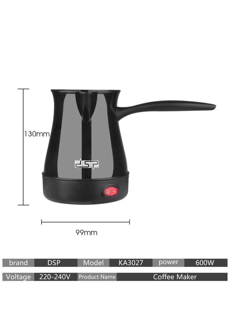 Electric Coffee Pot – 300ml Capacity, Hidden Stainless Steel Heating Element, Heat-Resistant Handle – Fast and Efficient Brewing