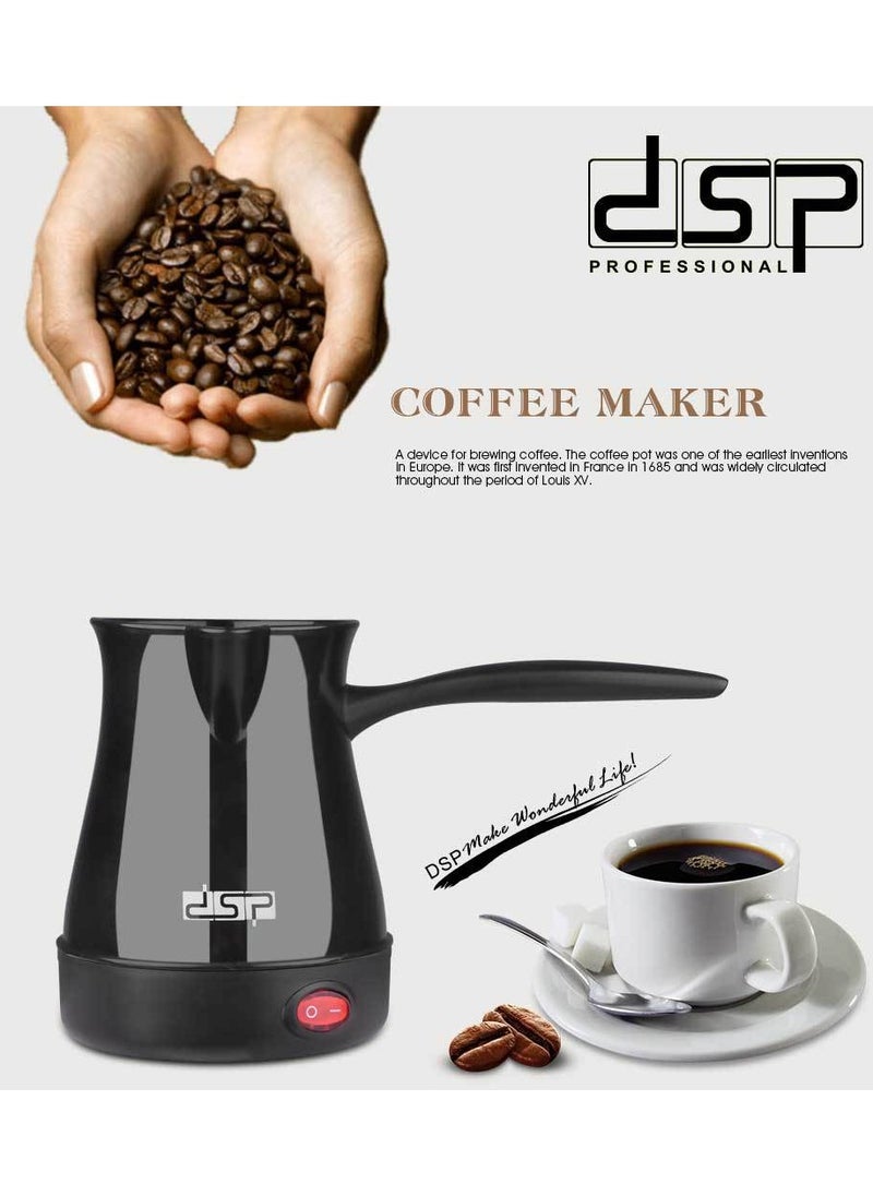 Electric Coffee Pot – 300ml Capacity, Hidden Stainless Steel Heating Element, Heat-Resistant Handle – Fast and Efficient Brewing