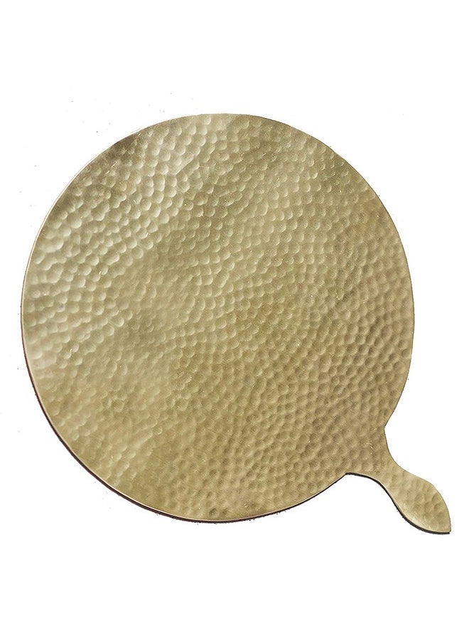 Elan Taal Serving Platter, Snack & Cheese Board, Tray (Brass Finish)