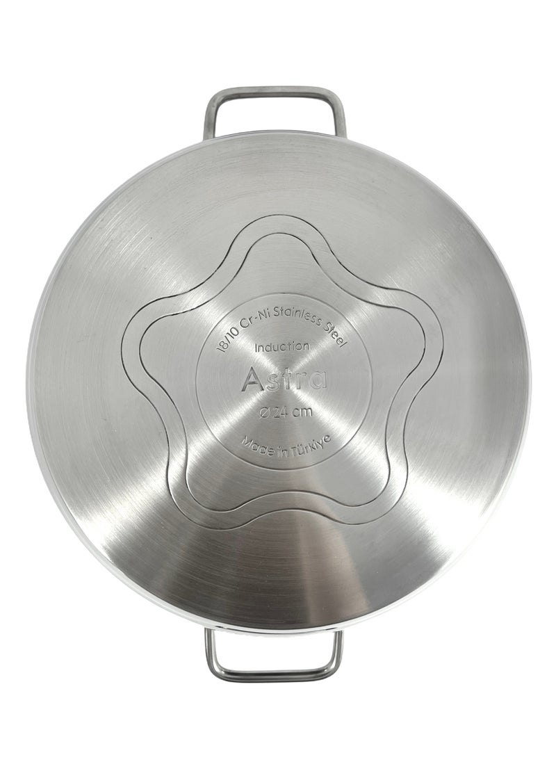 ASTRA Premium Low Casserole 24x8 cm 3.6L – Compact and Efficient Cookware for Perfectly Cooked Meals