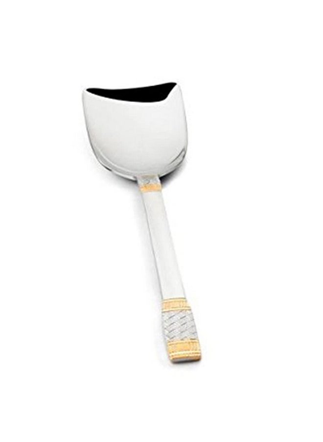 FnS Celebration Rice Server 24 Karat Gold Plated Serving Spoon (1 Rice Server, Stainless Steel)