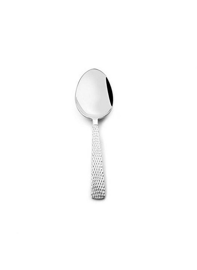 FnS Madrid Large Hammer Finish on Handle Serving Spoon for Dining Table and Kitchen