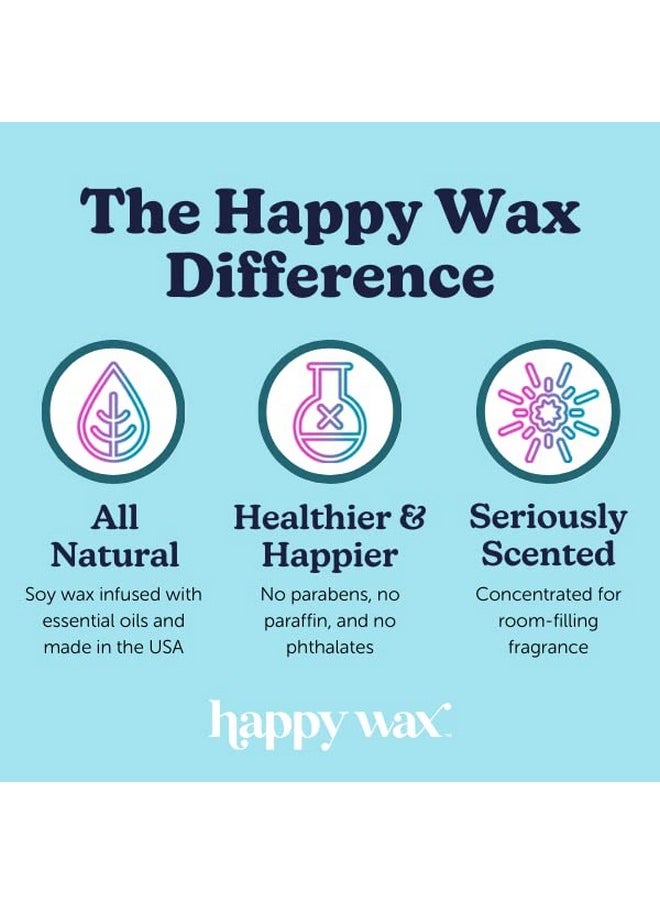 Happy Wax Vanilla Lovers Scented Natural Soy Wax Melts - 6 Ounces of Flame Free Wax Perfect for Mixing Melts in Your Scented Wax Warmer, Cute Bear Shapes with Over 150 Hours of Burn Time, Made in USA