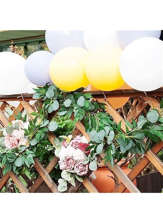 Round-leaf eucalyptus vine simulation flower vine money leaf arch hotel decoration wedding flower arrangement photography props