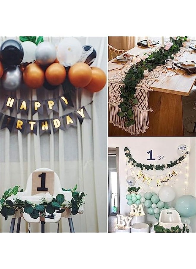 Round-leaf eucalyptus vine simulation flower vine money leaf arch hotel decoration wedding flower arrangement photography props