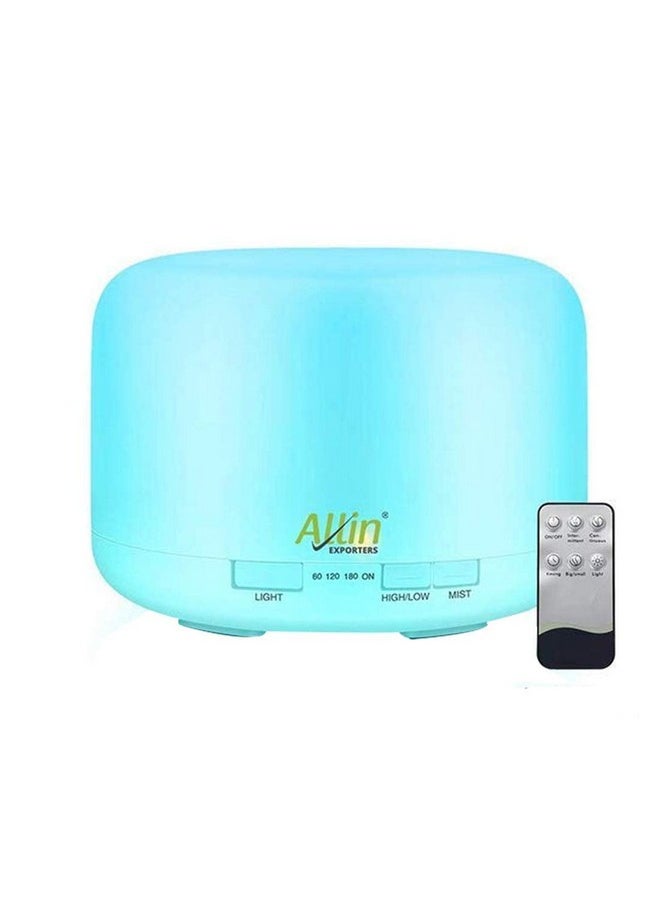 Allin Exporters Aromatherapy Diffuser Essential Oil 4 in 1 to Purify, Ionize, Humidify & Spread Aroma Ultrasonic Humidifier with Timer Cool Mist with 7 Color Changing LED Lights (with Remote)