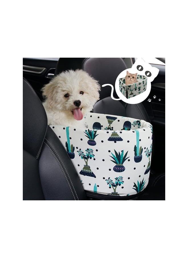 Dog Car Seats for Small Dogs, Puppy Car Seat, Booster Seats for Small Pet Installed on The Armrest Box, Car Dog Bed Travel Accessories