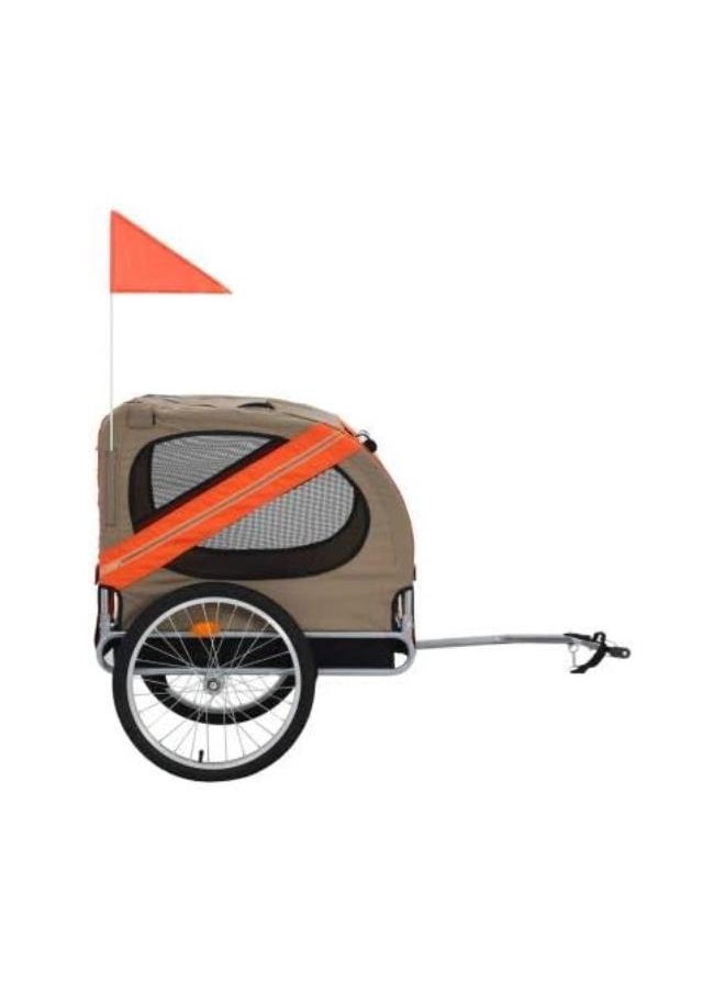 Pet Bicycle Trailer, Pet Dog Bike Trailer Cargo Cart Baby Stroller with Mesh Window Outdoor Pet Carrier ,Folding Frame Carrier Quick Release Wheels for Small and Large Dogs