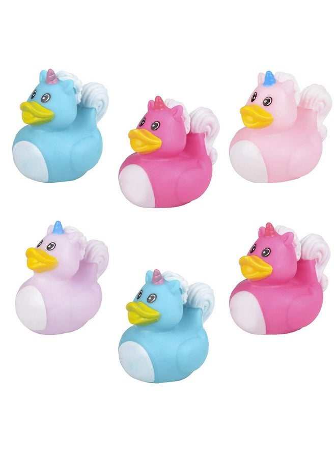 The Dreidel Company Unicorn Rubber Duck Toy Duckies for Kids, Bath Birthday Baby Showers Summer Beach and Pool Activity, 2