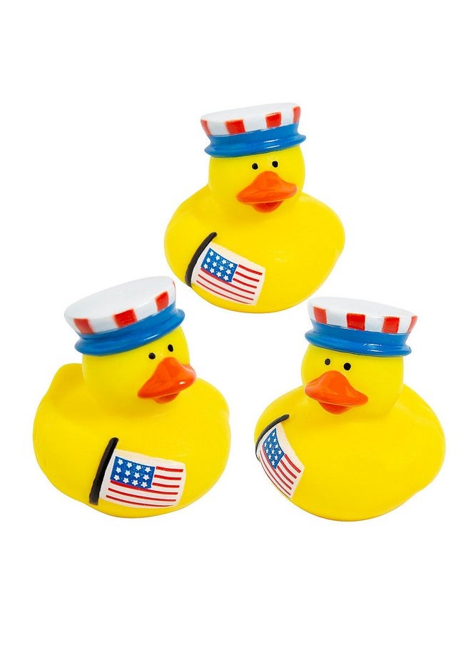Special Occasion Rubber Ducks, Rubber Duckies, Holiday, Awareness and Seasonal Rubber Duckies, 12 Pieces (Patriotic)