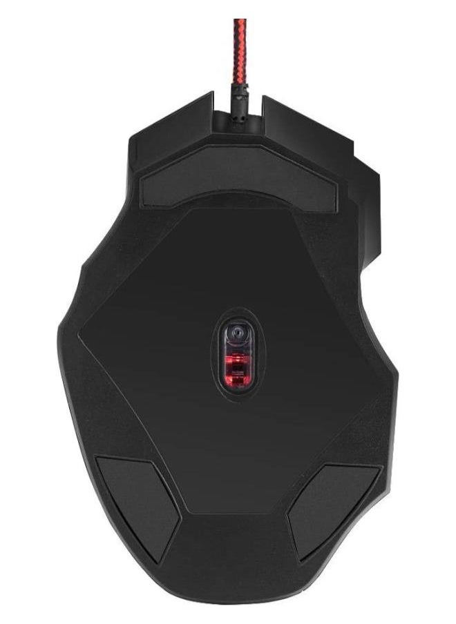 Gaming Mouse, 7 Buttons 5 Adjustable DPI USB Black Wired Game Gaming Mouse 7 Colors Ergonomic Optical Computer Gaming Mice for Windows 7/8 / 2000 / XP/Vista, for Mac OS and Above