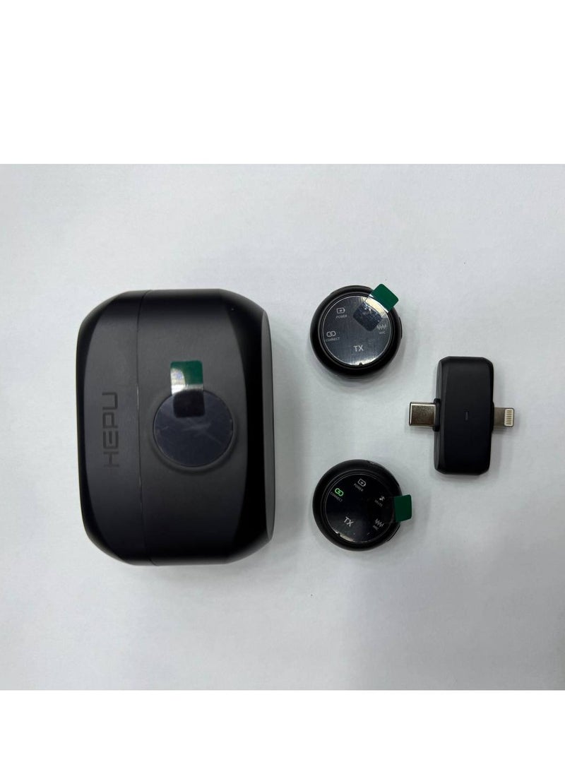 HEPU COLLAR CLIP BUTTON MICROPHONE