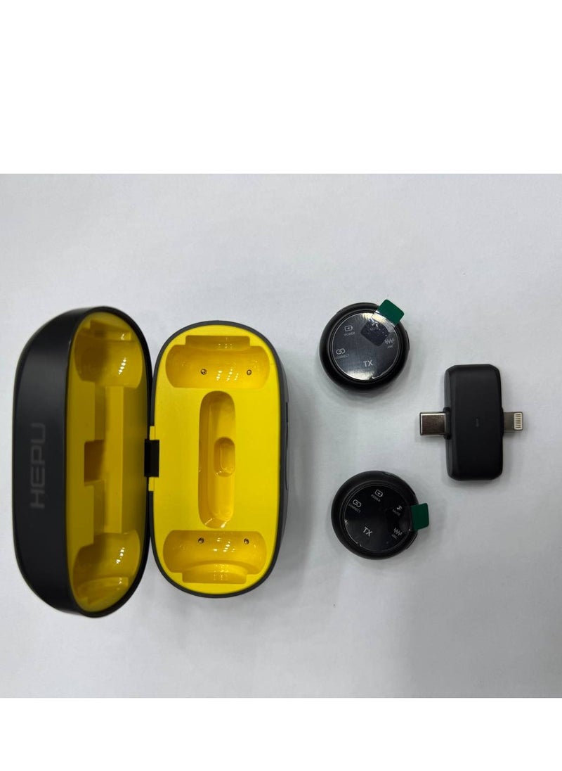HEPU COLLAR CLIP BUTTON MICROPHONE